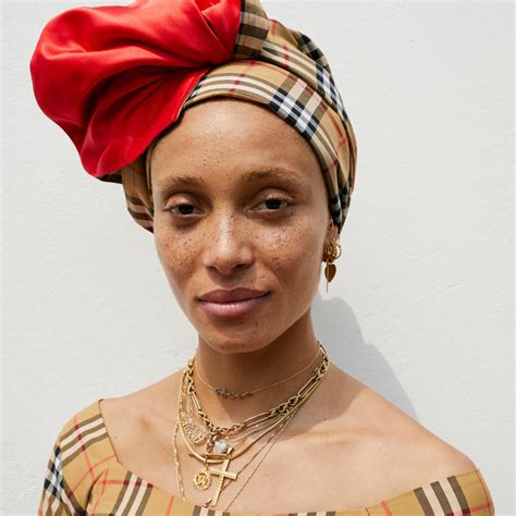 Adwoa Aboah and Her Family Wear Custom Burberry 